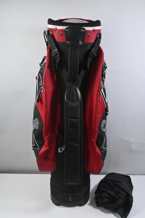 Callaway Cart Bag / 14-Way Divider / Black, Red & Silver