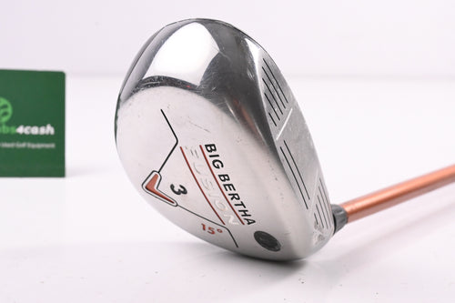 Ladies Callaway Big Bertha Fusion #3 Wood / 15 Degree / Ladies Flex Aldila NVS 55