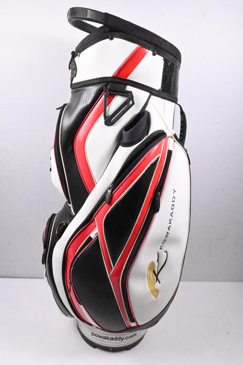 Powakaddy Cart Bag / 14-Way Divider / White, Black, Red