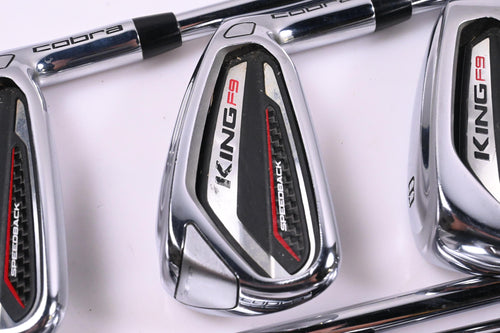 Cobra King F9 Irons / 5-PW+GW / Regular Flex KBS Tour 90 Shafts