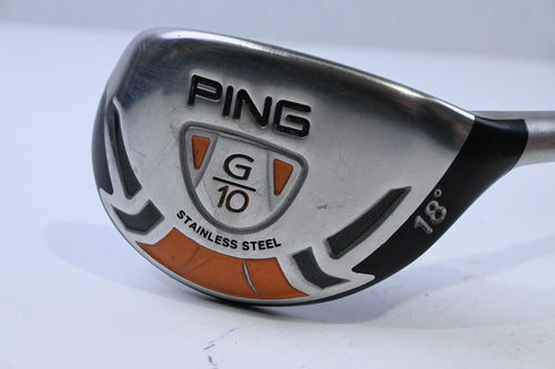 Ping G10 #2 Hybrid / 18 Degree / Stiff Flex Grafalloy Prolaunch Red