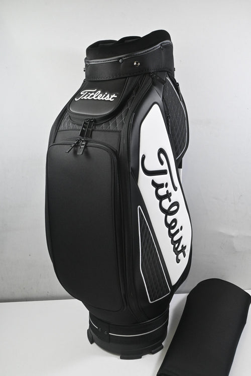 Titleist Tour Inspired Cart Bag / 6-Way Divider / Black & White