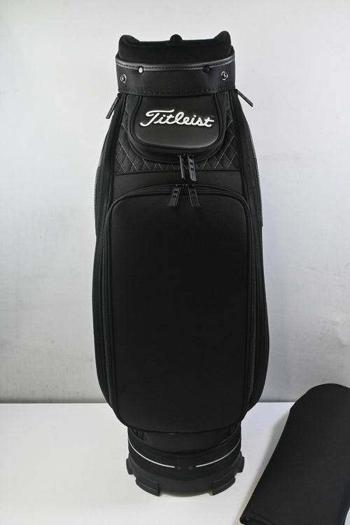 Titleist Tour Inspired Cart Bag / 6-Way Divider / Black & White