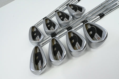 Ping G400 Irons / 4-PW+UW / Green Dot / Stiff Flex Ping AWT 2.0 Shafts