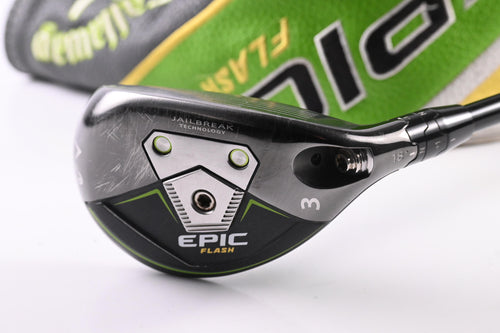 Callaway Epic Flash #3 Hybrid / 18 Degree / Stiff Flex Tensei AV Silver 70 Shaft