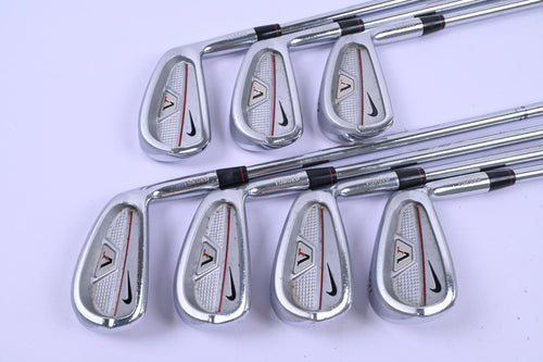 Nike VR Full Cavity Irons / 3-9 Iron / Stiff Flex Dynamic Gold 300 Shafts