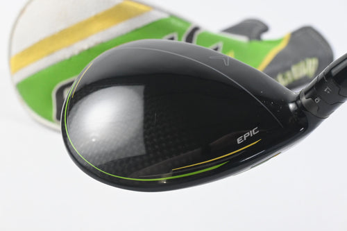Left Hand Callaway Epic Flash #3 Wood / 15 Degree / Senior Flex EvenFlow Green