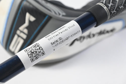 Taylormade SIM Max #5 Wood / 18 Degree / Stiff Flex Ventus Blue 6 Shaft