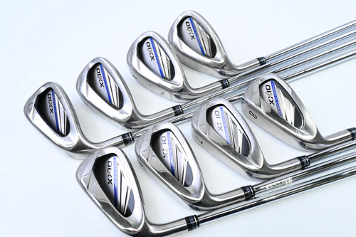 Left Hand XXIO Eleven Irons / 5-PW+AW+SW / Regular Flex NS Pro 860GH Shafts
