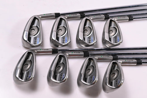 Ping G Series Irons / 5-PW+GW+SW / Green Dot / Regular Flex Ping AWT 2.0 Shafts