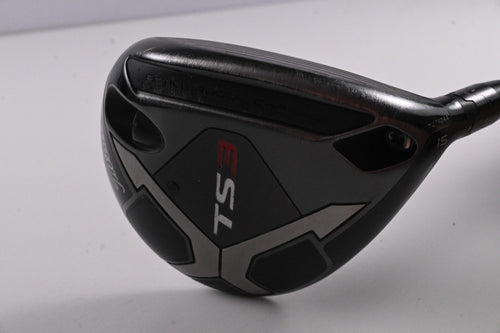 Titleist TS3 #3 Wood / 15 Degree / X-Flex HZRDUS Smoke Black 70 Shaft