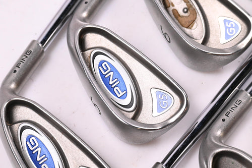 Ping G5 Irons / 4-PW+SW / Black Dot / Regular Flex Ping AWT Shafts