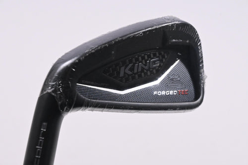 Left Hand Cobra King Forged Tec Black #4 Iron / 21 Degree / Stiff Flex KBS Tour
