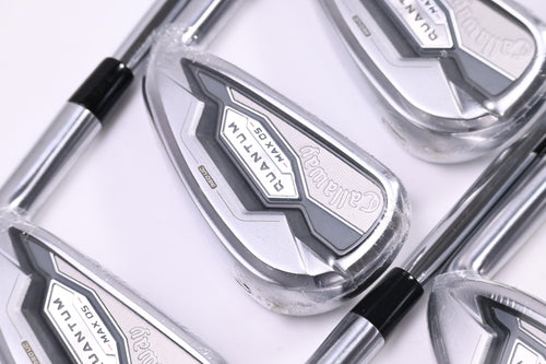 Callaway Quantum Max OS Irons / 5-PW+AW+SW / Stiff Flex KBS MAX 90 Shafts
