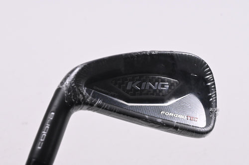 Left Hand Cobra King Forged Tec Black #4 Iron / 21 Degree / Stiff Flex KBS Tour