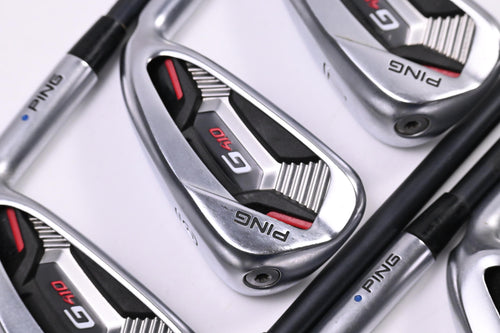 Ping G410 Irons / 5-PW+SW / Blue Dot / Regular Flex Ping Alta CB Red Shafts