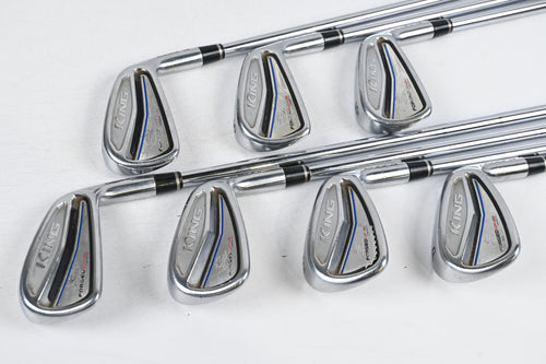 Cobra King Forged One Length Irons / 4-PW / Stiff Flex AMT Tour White Shafts