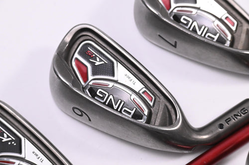 Left Hand Ping K15 Irons / 5-PW+SW / Black Dot / Regular Flex Ping TFC 149 I