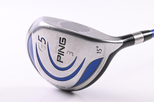 Ping G5 #3 Wood / 15 Degree / Regular Flex Graffaloy Pro Launch Blue 75 Shaft