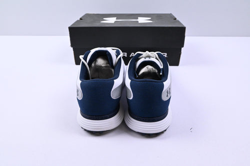 Ladies Under Armour Charged Breathe SL Golf Shoes / UK Size 4.5 / White & Navy