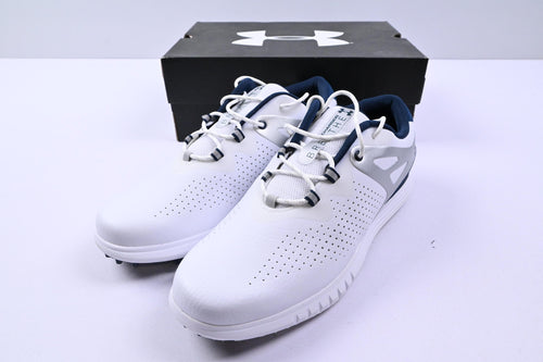 Ladies Under Armour Charged Breathe SL Golf Shoes / UK Size 6.5 / White & Navy