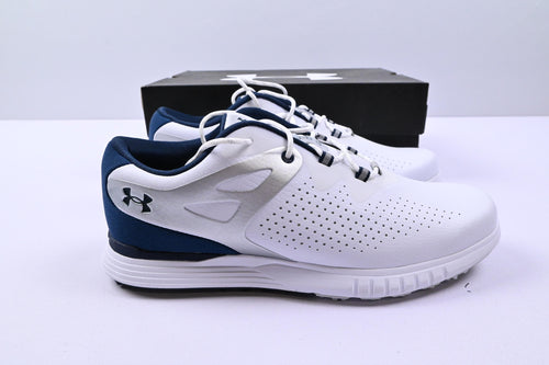 Ladies Under Armour Charged Breathe SL Golf Shoes / UK Size 6.5 / White & Navy