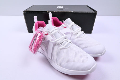 Ladies Footjoy Flex Golf Shoes / UK Size 6.5 / White & Pink