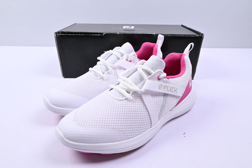 Ladies Footjoy Flex Golf Shoes / UK Size 6.5 / White & Pink
