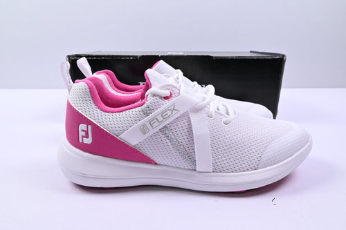 Ladies Footjoy Flex Golf Shoes / UK Size 6.5 / White & Pink