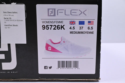 Ladies Footjoy Flex Golf Shoes / UK Size 4.5 / White & Pink