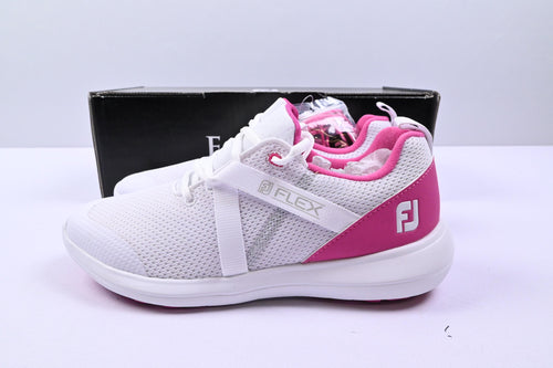 Ladies Footjoy Flex Golf Shoes / UK Size 5.5 / White & Pink