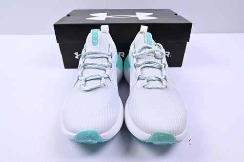 Ladies Under Armour Phantom Golf Shoes / UK Size 4.5 / White & Teal
