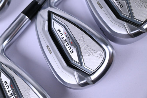 Callaway Quantum Max Irons / 5-PW+GW / Regular Flex Denali Frost Silver 60