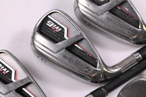 Left Hand Taylormade M6 Irons / 7-PW+GW+SW / Regular Flex Atmos Orange 6