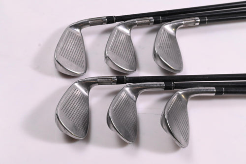 Left Hand Taylormade M6 Irons / 7-PW+GW+SW / Regular Flex Atmos Orange 6