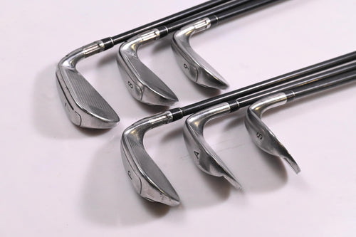Left Hand Taylormade M6 Irons / 7-PW+GW+SW / Regular Flex Atmos Orange 6