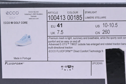 Ladies Ecco Core Golf Shoes / UK Size 7.5 / Blue