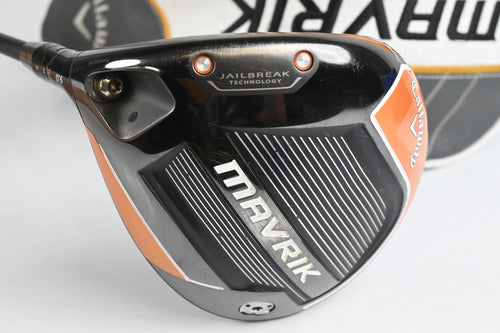 Left Hand Callaway Mavrik Driver / 9 Degree / X-Flex Aldila Rogue White 70 Shaft