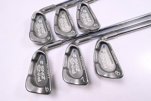 Ping Zing 2 Irons / 3-8i / Blue Dot / Stiff Flex Ping JZ Shafts