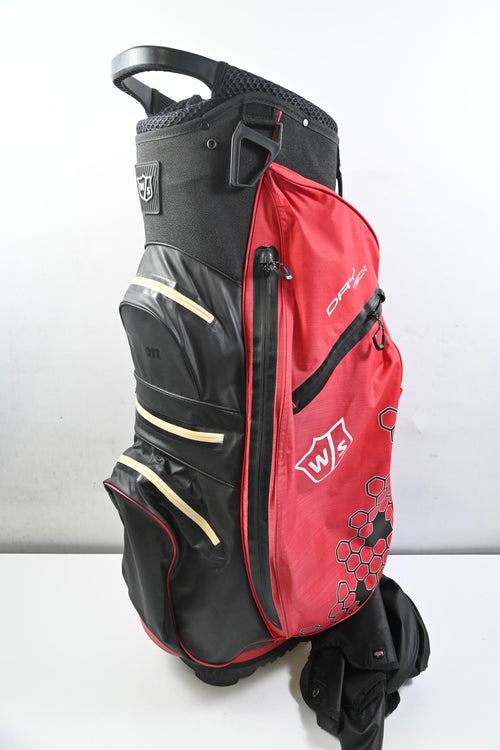 Wilson Dry Tech Cart Bag / 14-Way Divider / Red & Black