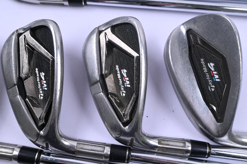 Left Hand Taylormade M4 Irons / 5-PW+SW / Regular Flex KBS Max 85 Shafts