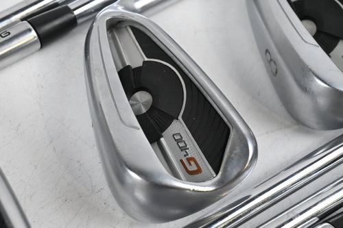 Ping G400 Irons / 6-PW+SW+LW / White Dot / Stiff Flex Ping AWT 2.0 Shafts