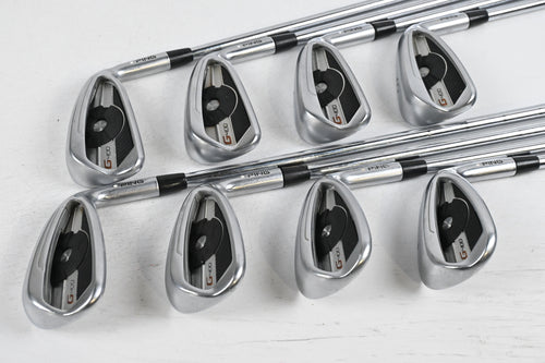 Ping G400 Irons / 6-PW+SW+LW / White Dot / Stiff Flex Ping AWT 2.0 Shafts