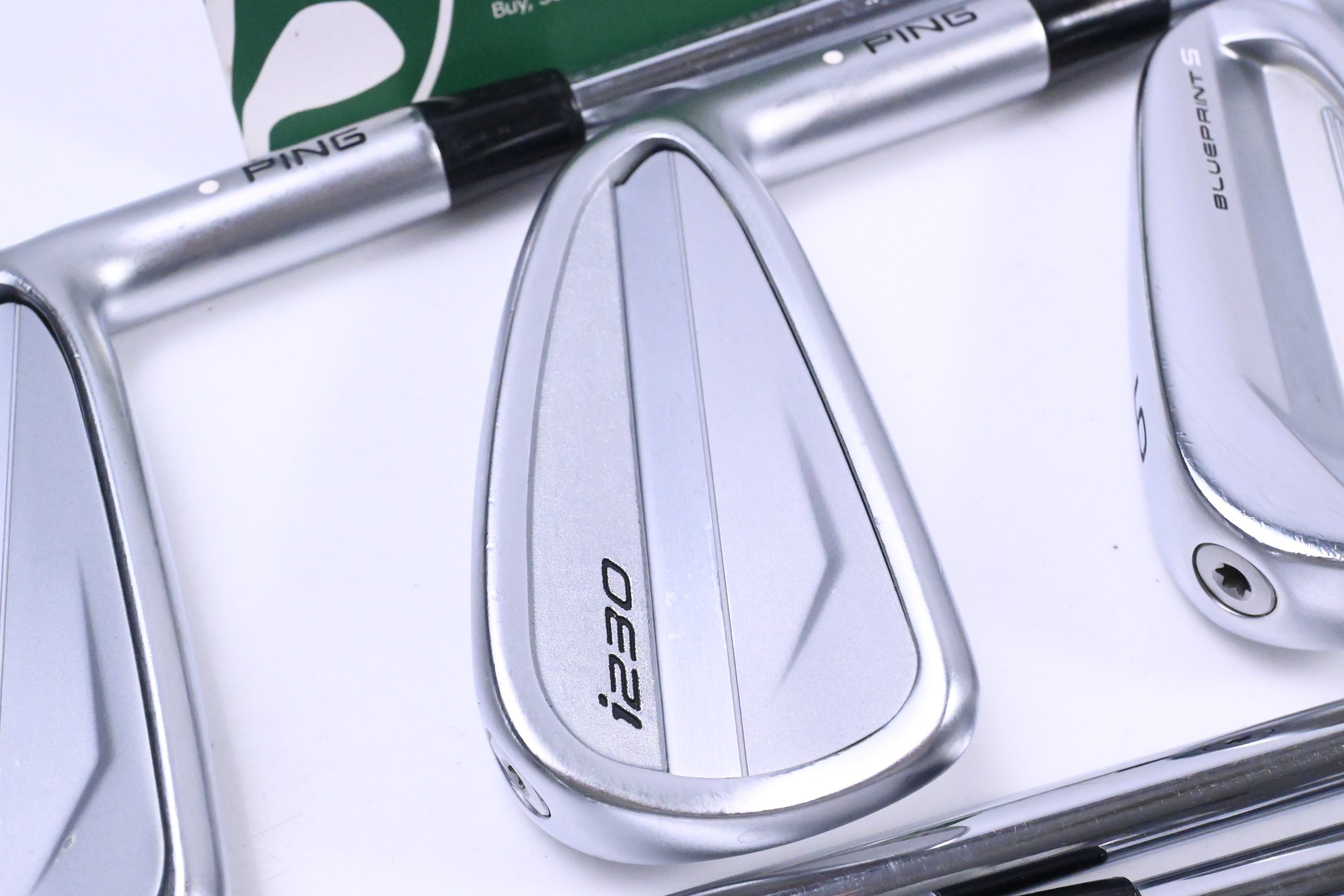 Ping i230/Blueprint S Irons / 4-PW / White Dot / Stiff Flex N.S.