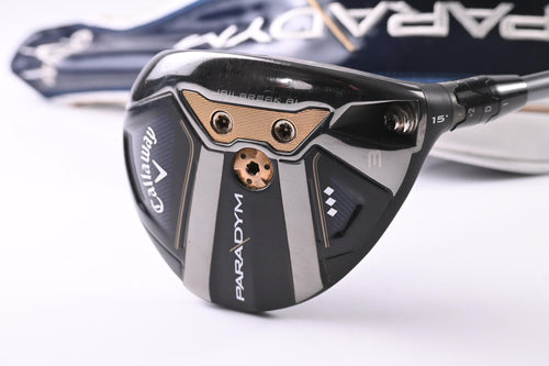 Callaway Paradym Triple Diamond #3 Wood / 15 Degree / Regular Flex HZRDUS Silver