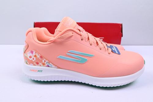 Ladies Skechers Go Golf Max 3 Golf Shoes / UK Size 5 / Peach & White