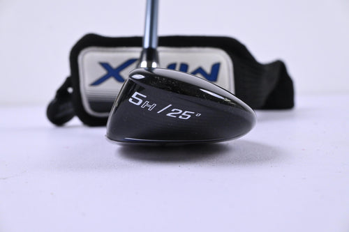 Left Hand Cobra Max #5 Hybrid / 25 Degree / Regular Flex MFS X4 White Tie 58