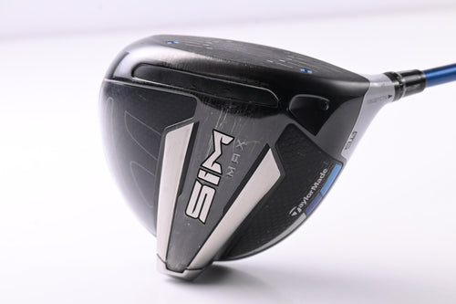 Taylormade SIM Max Driver / 9 Degree / Stiff Flex Evenflow Riptide CB 60 Shaft