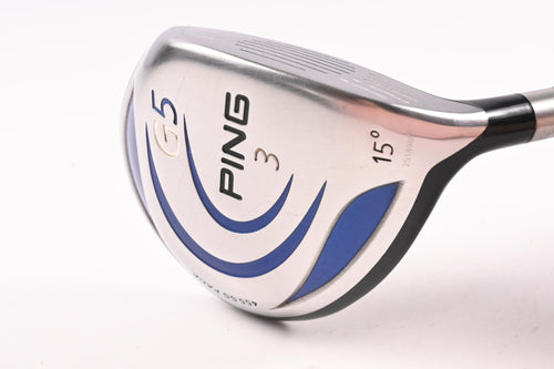 Ping G5 #3 Wood / 15 Degree / Regular Flex Grafalloy Prolaunch Blue 75 Shaft