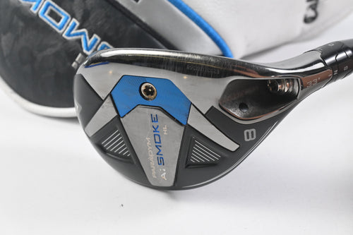 Callaway Paradym Ai Smoke HL #8 Hybrid / 33 Degree / Senior Flex Cypher 2.0 50